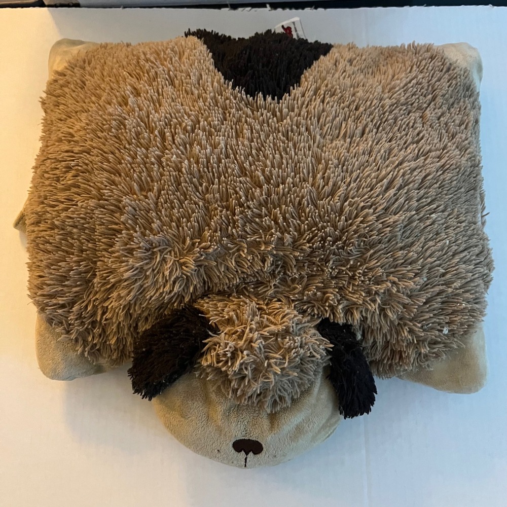 Pillow Pets Playful Puppy Dog Plush 18 inch Tan Brown Stuffed Animal Toy 2010 - Picture 1 of 8